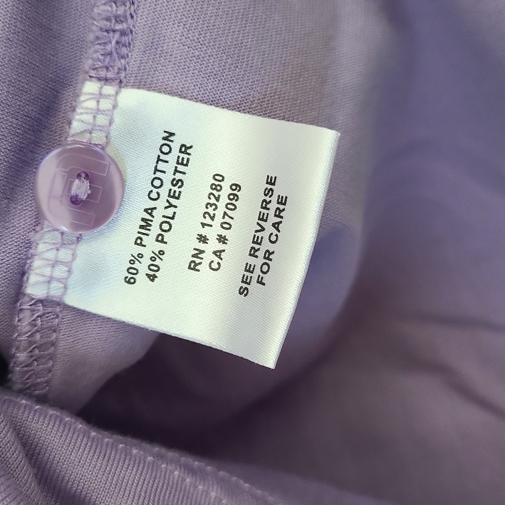 Travis Mathew Lilac Short Sleeve Polo Top - Picture 4 of 4